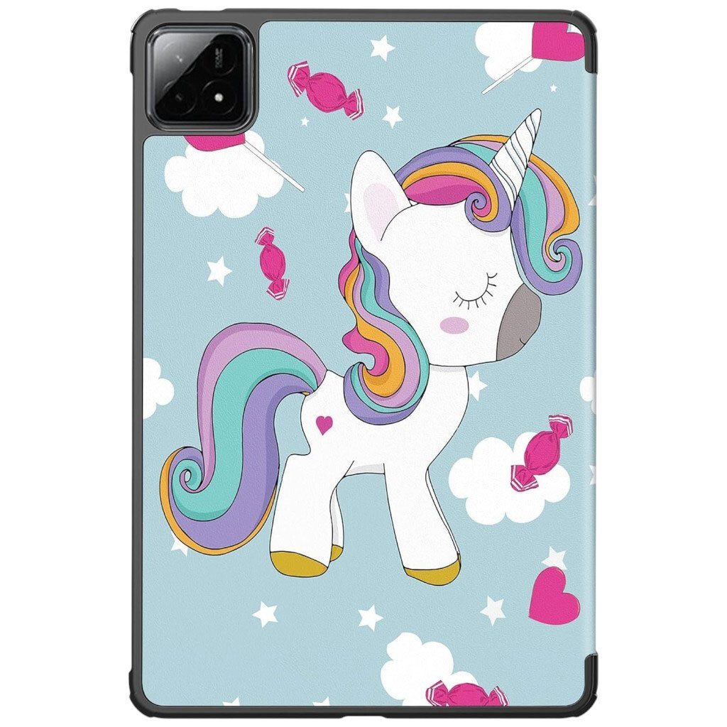 Чохол (книжка) Xiaomi Pad 6S Pro, BeCover Smart Case, Unicorn, Малюнок - № 1 Чохол (книжка) Xiaomi Pad 6S Pro, BeCover Smart Case, Unicorn, Малюнок - № 1