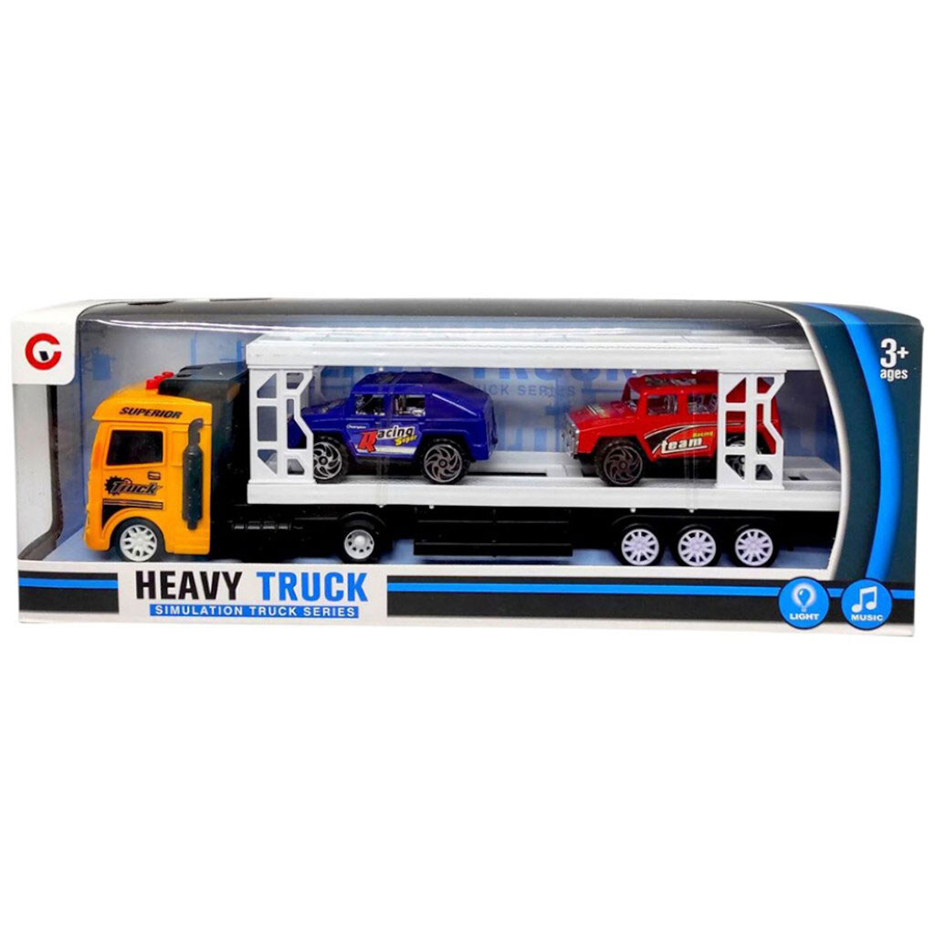 Автовоз инерционный в коробке р.35x6,5x12 см, Mic - № 1 Автовоз инерционный в коробке р.35x6,5x12 см, Mic - № 1