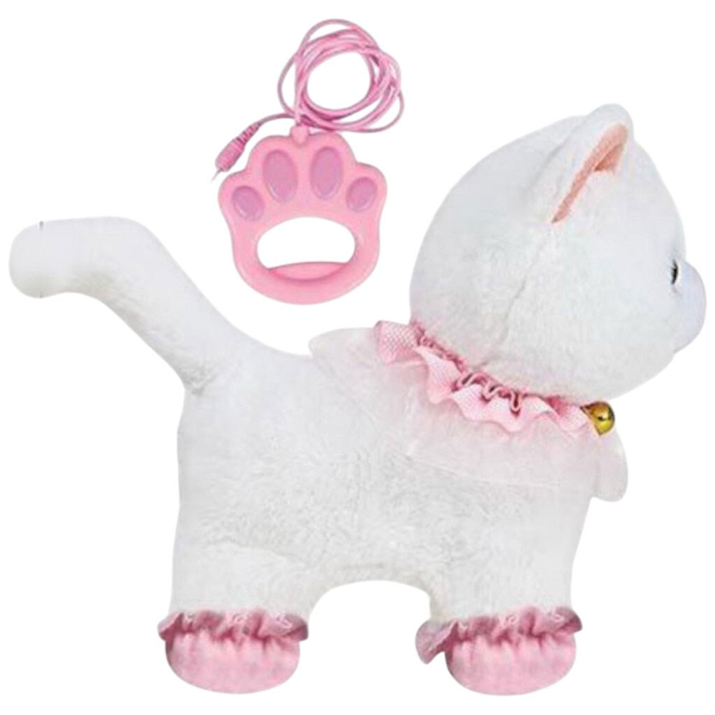 Любимец "Кот", ходит, звуки, аксессуары, на поводке, двигает хвостиком, сенсорные участки, реагирует на плеск в ладони, на батарейках, в коробке, Mic - № 1 Любимец "Кот", ходит, звуки, аксессуары, на поводке, двигает хвостиком, сенсорные участки, реагирует на плеск в ладони, на батарейках, в коробке, Mic - № 1