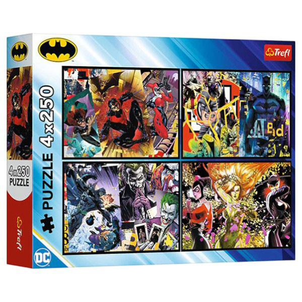 Пазлы 4в1 "Бэтмен в действии", Trefl - № 1 Пазлы 4в1 "Бэтмен в действии", Trefl - № 1