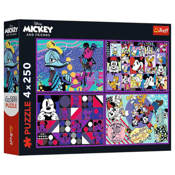 Пазли 4в1 "Серія пригод Міккі", Trefl - № 1 Пазли 4в1 "Серія пригод Міккі", Trefl - № 1