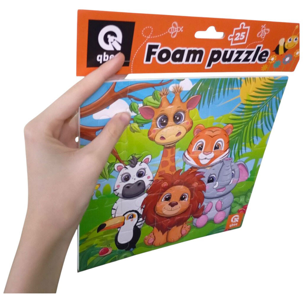 Пазлы фомовые, 25 элм. "Львенок", Qbee - № 2 Пазлы фомовые, 25 элм. "Львенок", Qbee - № 2