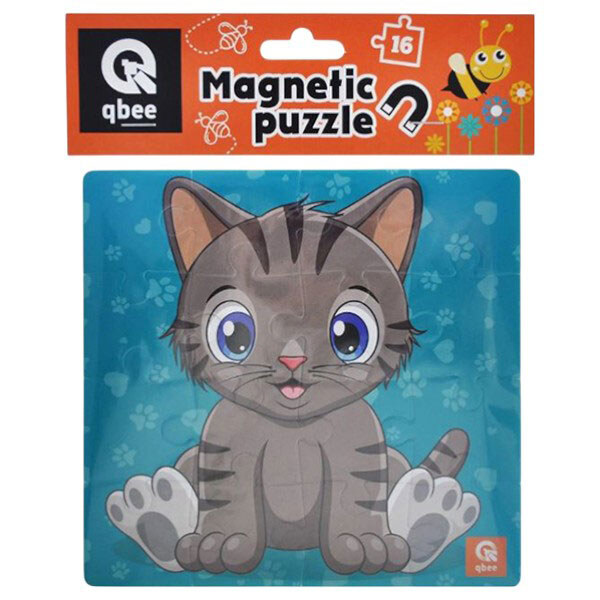Пазли фомові, магнітні, 16 ел "Кошеня", Qbee - № 1 Пазли фомові, магнітні, 16 ел "Кошеня", Qbee - № 1