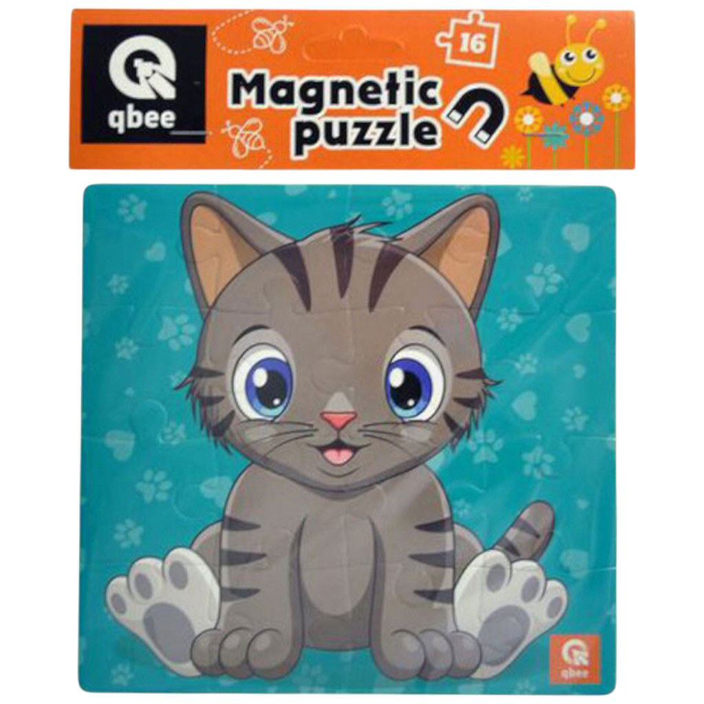 Пазли фомові, магнітні, 16 ел "Кошеня", Qbee - № 4 Пазли фомові, магнітні, 16 ел "Кошеня", Qbee - № 4