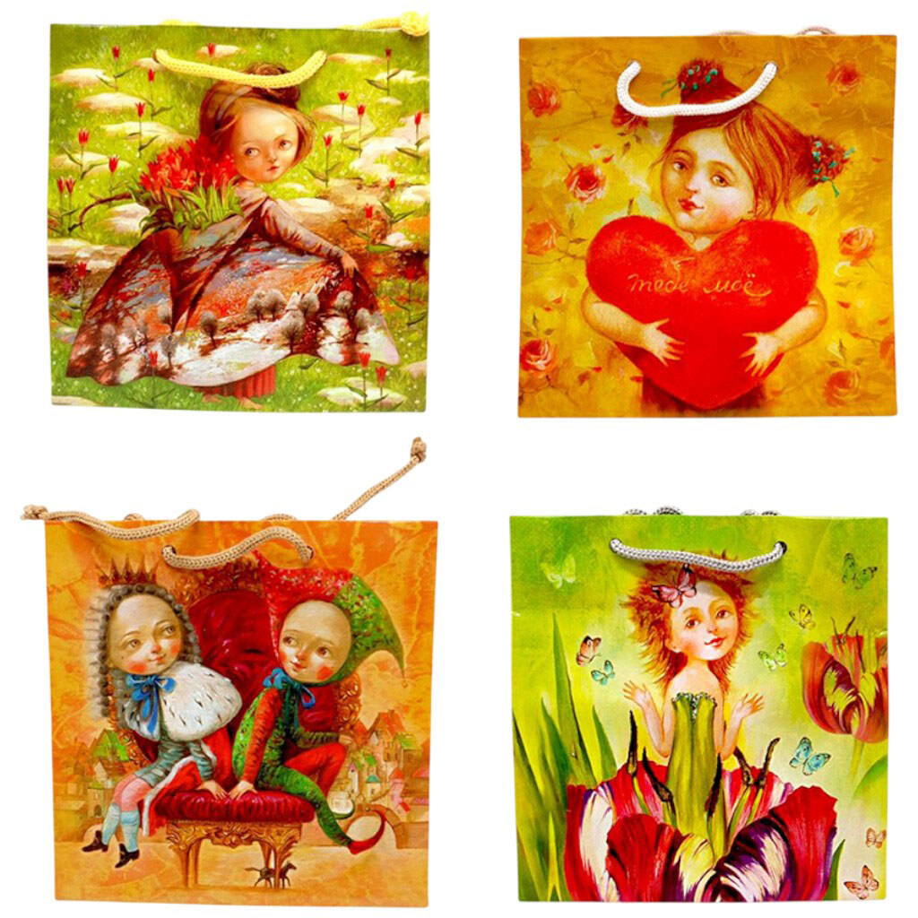 Пакет паперовий, 16x16x7см, мікс видів, Art Studio Of Happiness - № 3 Пакет паперовий, 16x16x7см, мікс видів, Art Studio Of Happiness - № 3