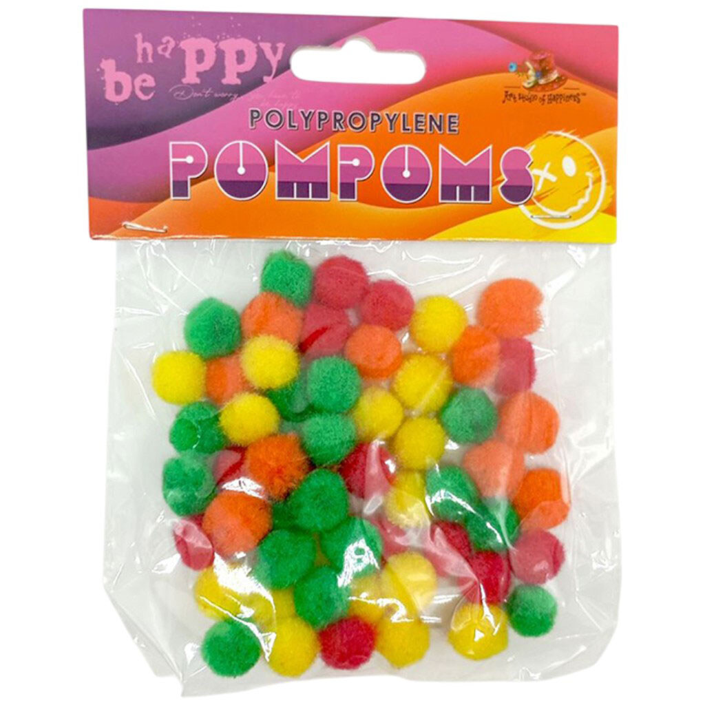 Помпоны полипропиленовые, 1.2см, 5 цветов, 60шт., Art Studio Of Happiness - № 1 Помпоны полипропиленовые, 1.2см, 5 цветов, 60шт., Art Studio Of Happiness - № 1