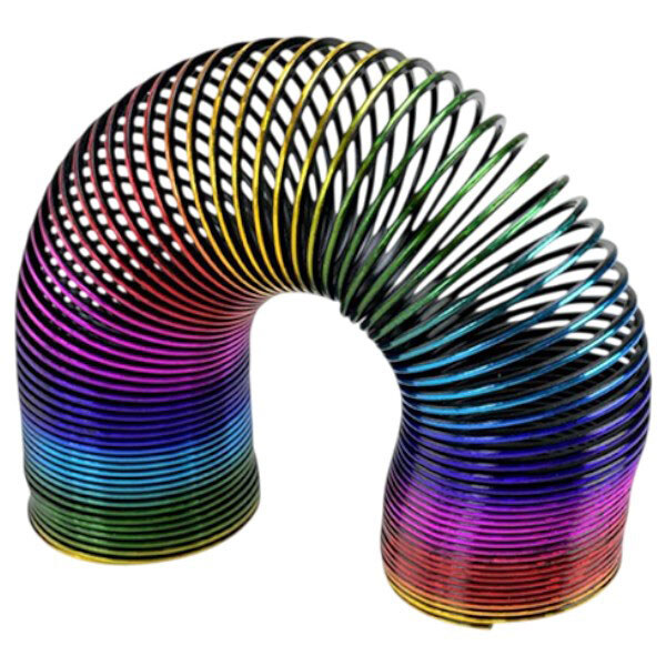 Пружинка "Райдуга: Yabba Dabba", 2 кольори мікс, р-р 5x5x15см, короб. 5,3x5,3x15,5 см, Mic - № 1 Пружинка "Райдуга: Yabba Dabba", 2 кольори мікс, р-р 5x5x15см, короб. 5,3x5,3x15,5 см, Mic - № 1