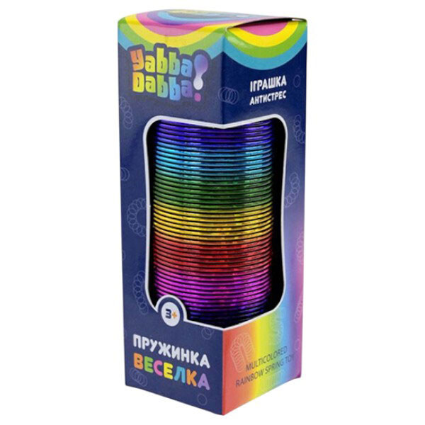 Пружинка "Райдуга: Yabba Dabba", 2 кольори мікс, р-р 5x5x15см, короб. 5,3x5,3x15,5 см, Mic - № 2 Пружинка "Райдуга: Yabba Dabba", 2 кольори мікс, р-р 5x5x15см, короб. 5,3x5,3x15,5 см, Mic - № 2