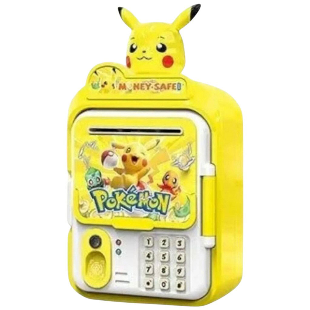 Сейф "Пікачу", звуки, підсвічування, наклейки, іграшкові гроші, в коробці, Mic - № 1 Сейф "Пікачу", звуки, підсвічування, наклейки, іграшкові гроші, в коробці, Mic - № 1