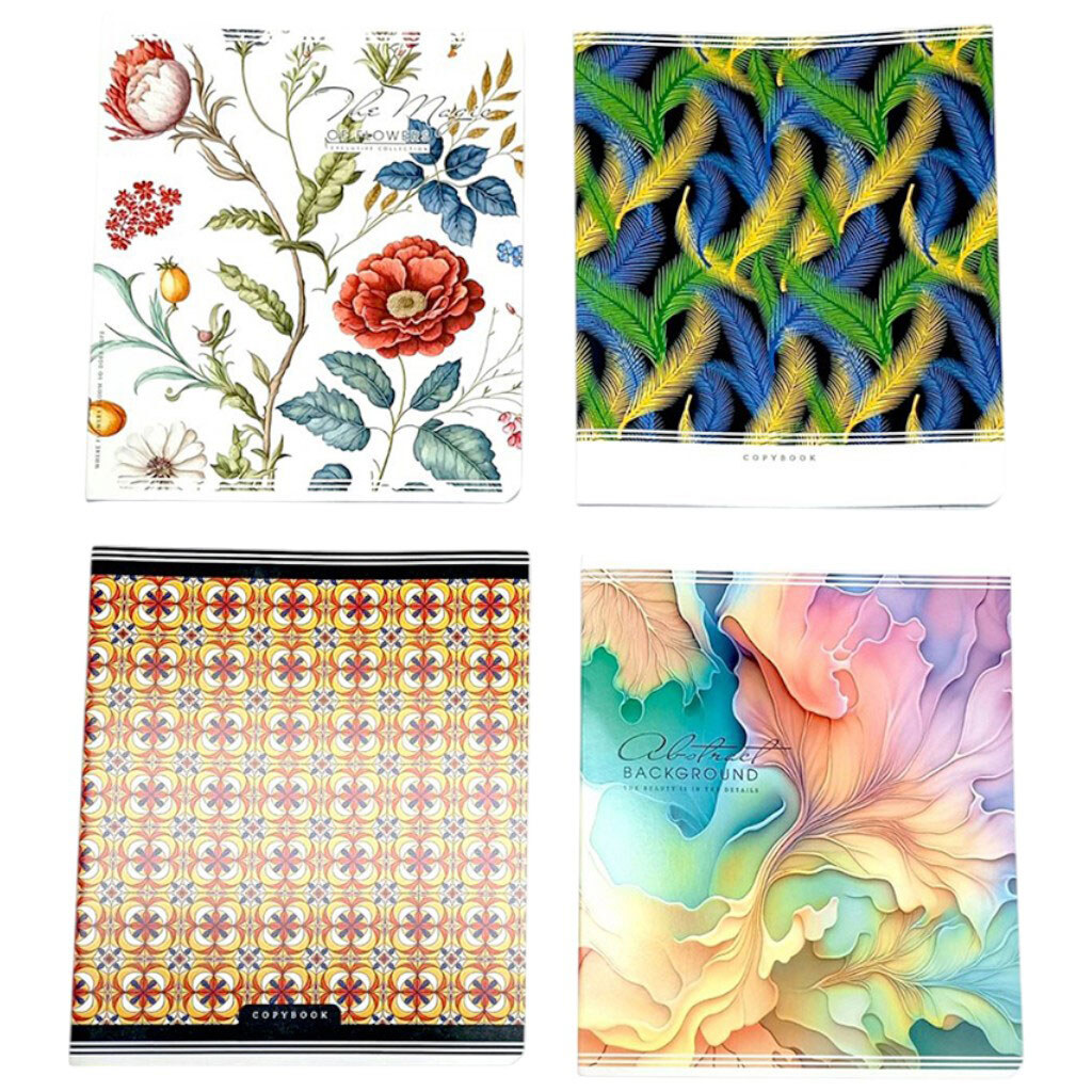 Зошит учнівський, на скобі, 170х203мм, 48 аркушів, Клітина, Mandarin - № 5 Зошит учнівський, на скобі, 170х203мм, 48 аркушів, Клітина, Mandarin - № 5