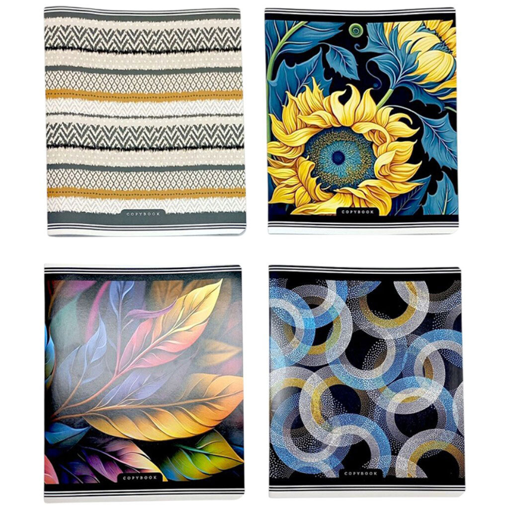 Зошит учнівський, на скобі, 170х203мм, 48 аркушів, Клітина, Mandarin - № 6 Зошит учнівський, на скобі, 170х203мм, 48 аркушів, Клітина, Mandarin - № 6