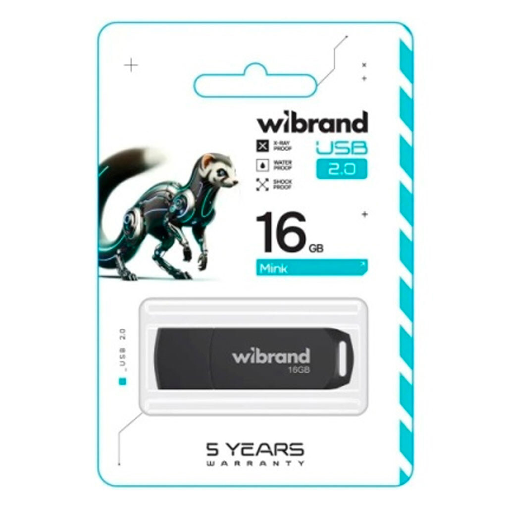 USB Flash Wibrand Mink, 16 Гб., Черный - № 2 USB Flash Wibrand Mink, 16 Гб., Черный - № 2