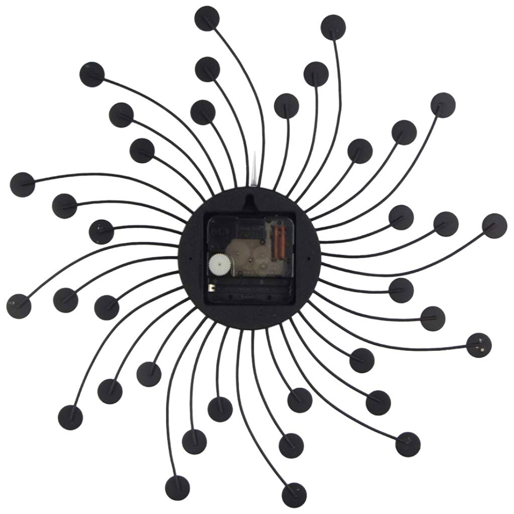 Часы настенные круглые декорированные с камнями, d=33 см - № 2 Часы настенные круглые декорированные с камнями, d=33 см - № 2