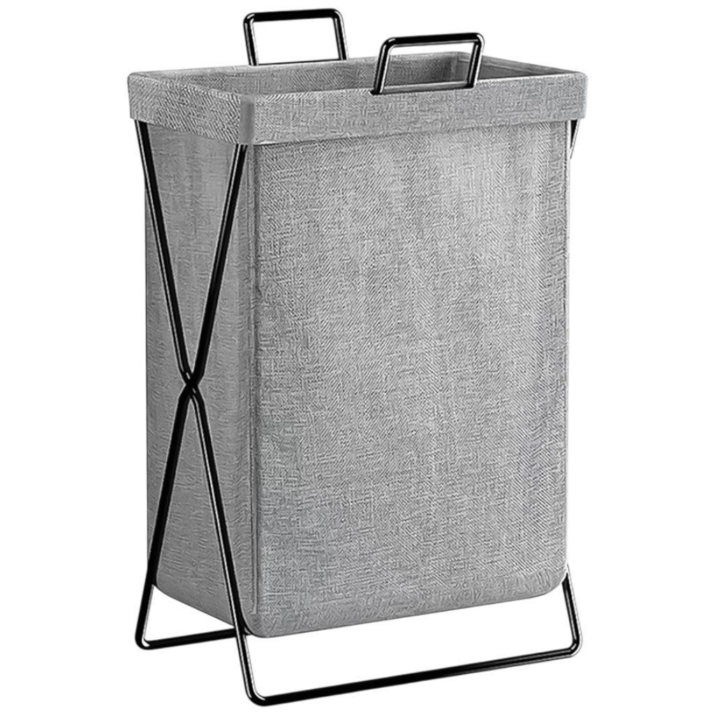 Кошик для зберігання речей текстильний з металевою підставкою - № 3 Кошик для зберігання речей текстильний з металевою підставкою - № 3
