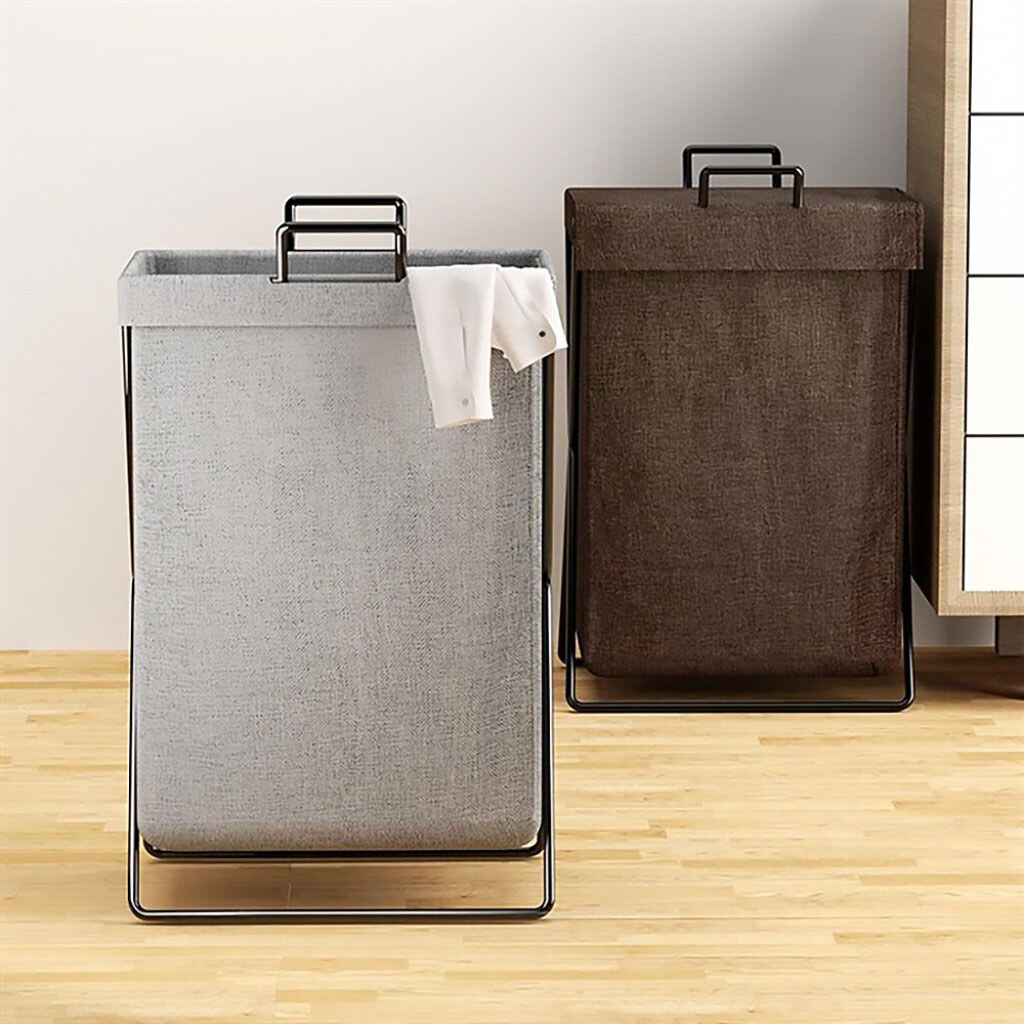 Кошик для зберігання речей текстильний з металевою підставкою - № 6 Кошик для зберігання речей текстильний з металевою підставкою - № 6