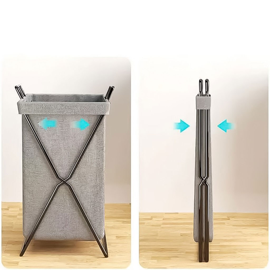 Кошик для зберігання речей текстильний з металевою підставкою - № 8 Кошик для зберігання речей текстильний з металевою підставкою - № 8