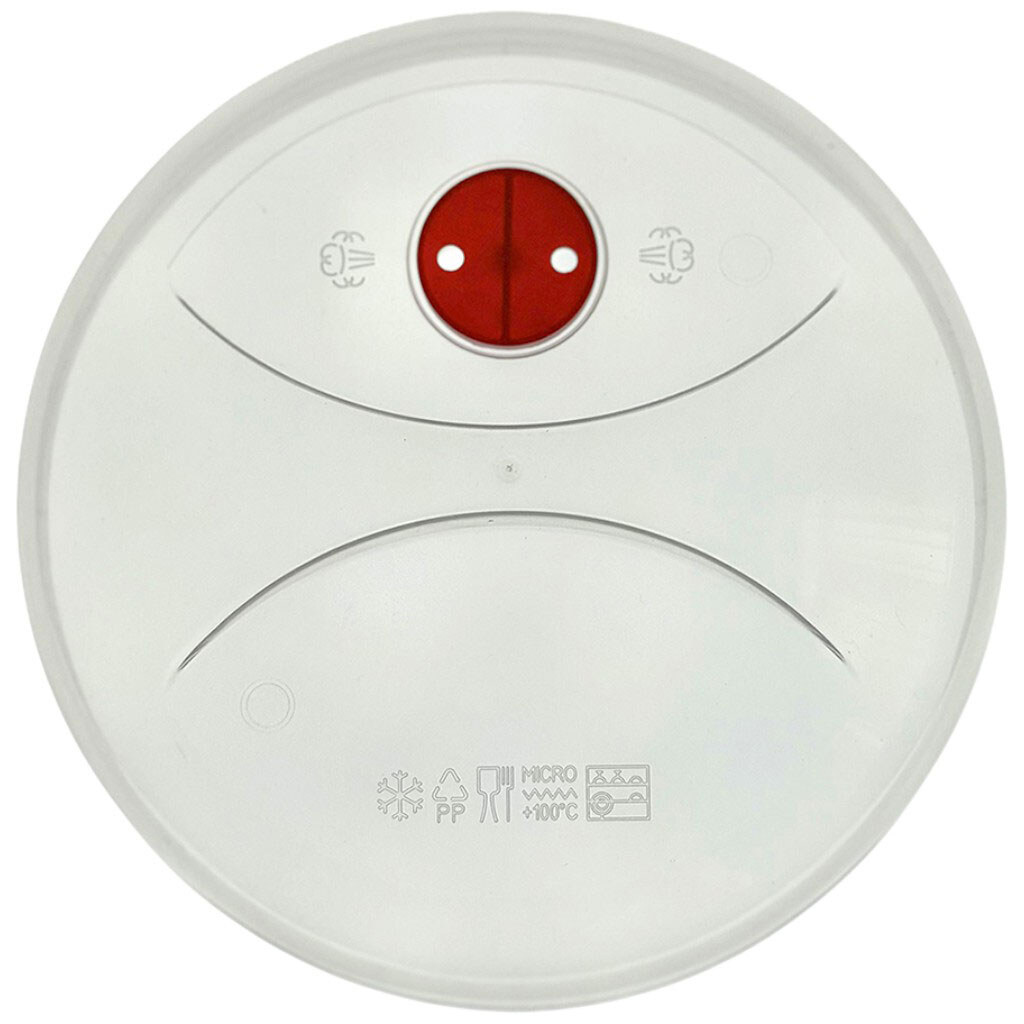 Кришка для мікрохвильової печі пластикова кругла AlexValex, d=25,5 см - № 2 Кришка для мікрохвильової печі пластикова кругла AlexValex, d=25,5 см - № 2