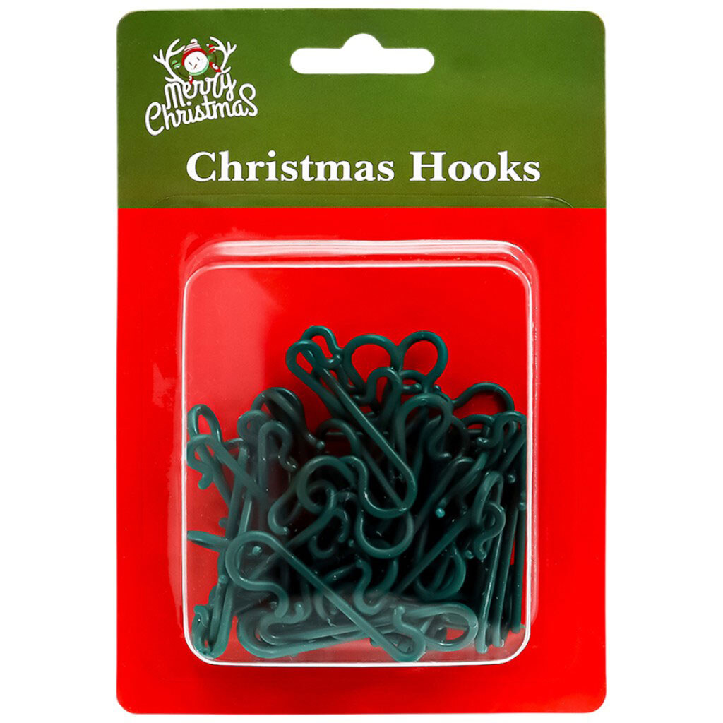 Набор крючков для новогодних пластиковых украшений, 50 шт/уп. - № 1 Набор крючков для новогодних пластиковых украшений, 50 шт/уп. - № 1