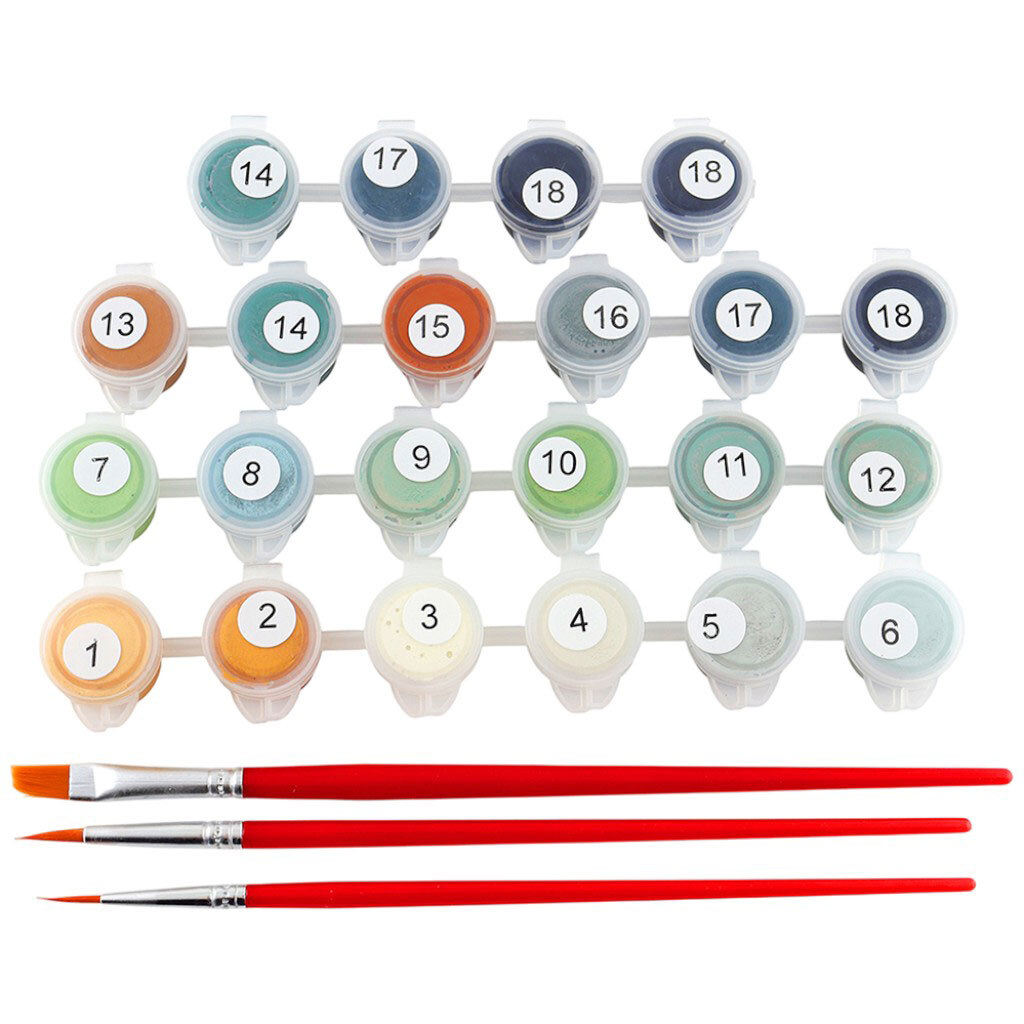 Набор для творчества, картины по номерам, 33х65 см, 18х48 см - № 5 Набор для творчества, картины по номерам, 33х65 см, 18х48 см - № 5