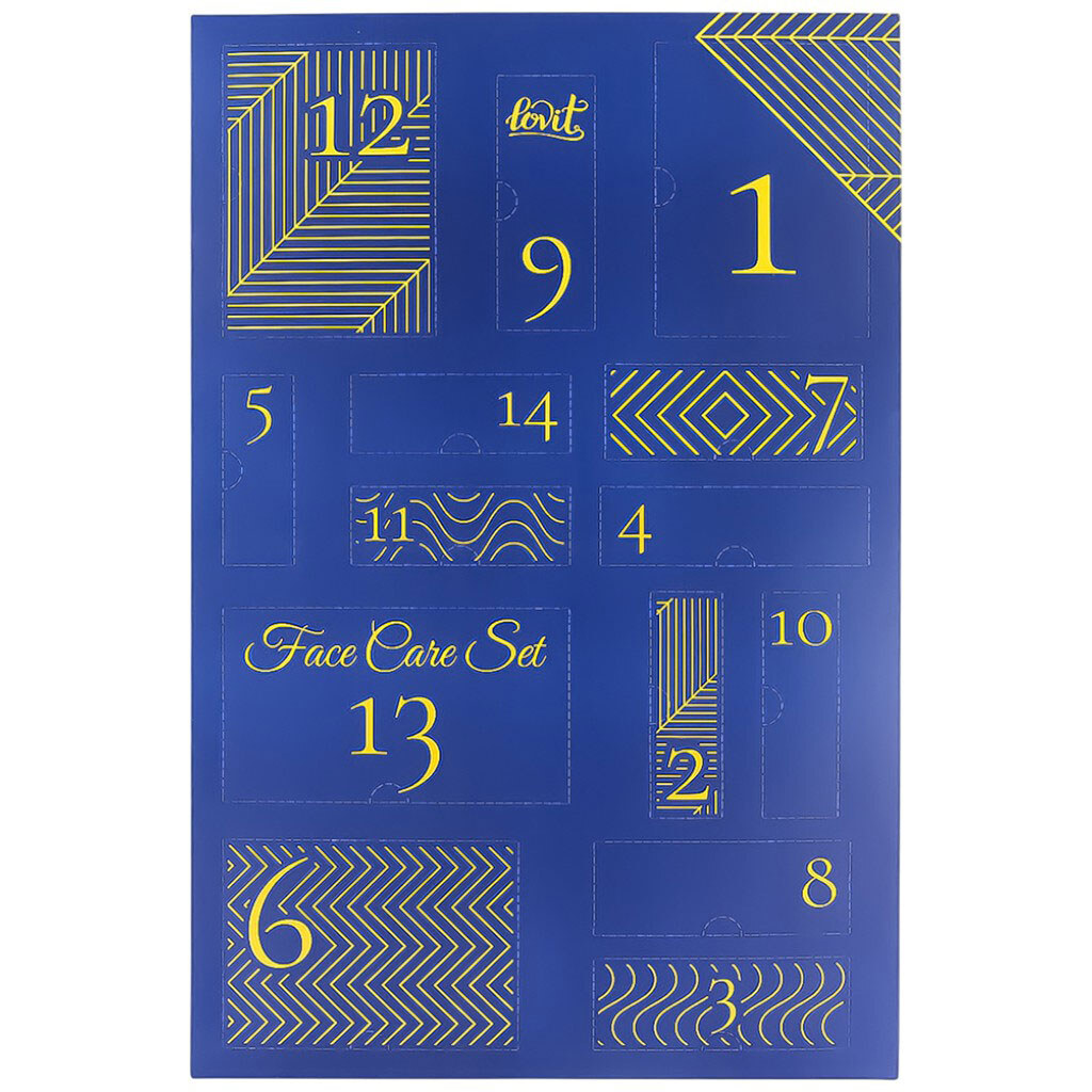 Набір доглядовий для обличчя Lovit "Адвент-календар", 14 шт/уп - № 1 Набір доглядовий для обличчя Lovit "Адвент-календар", 14 шт/уп - № 1
