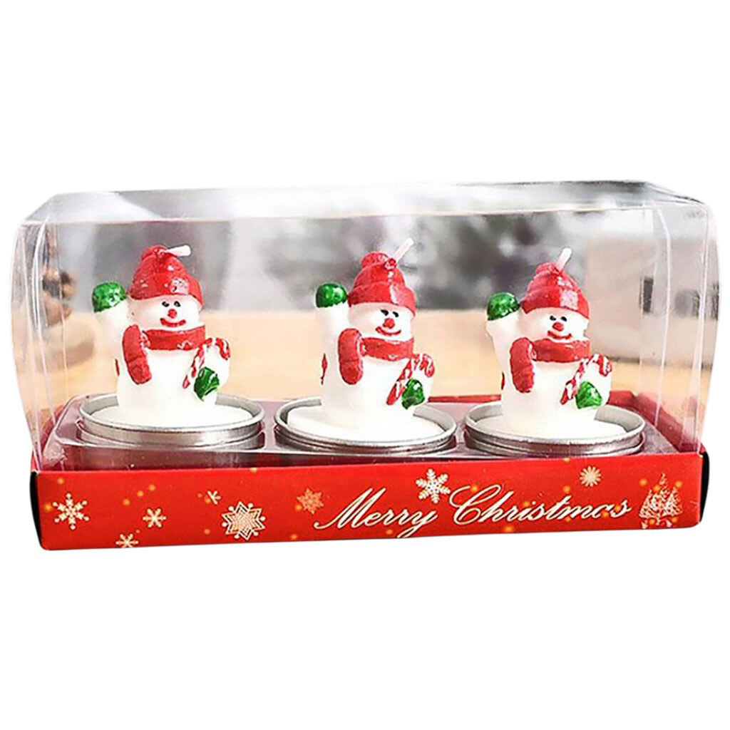 Набір свічок новорічних декоративних в асортименті, 3 шт - № 4 Набір свічок новорічних декоративних в асортименті, 3 шт - № 4