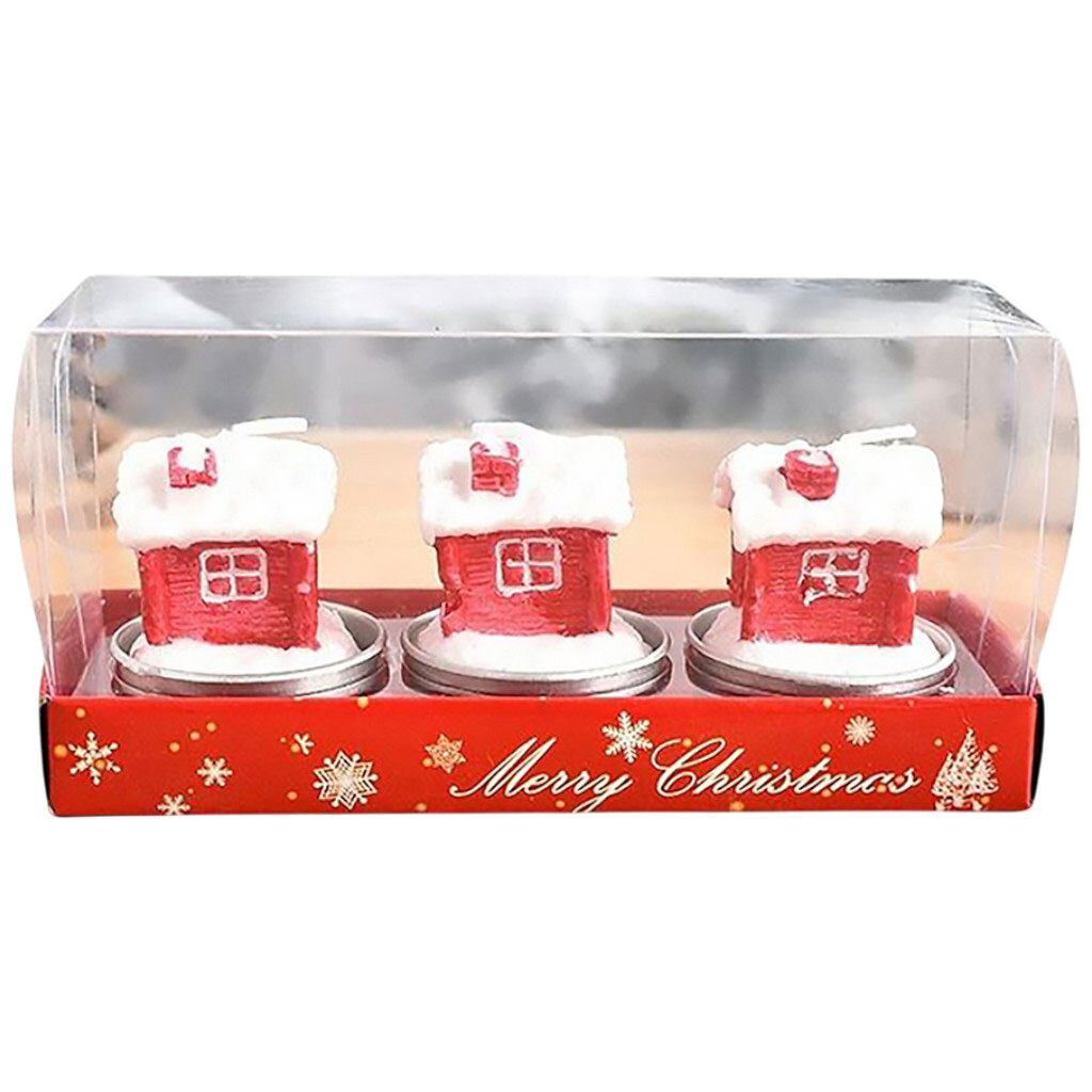 Набір свічок новорічних декоративних в асортименті, 3 шт - № 5 Набір свічок новорічних декоративних в асортименті, 3 шт - № 5