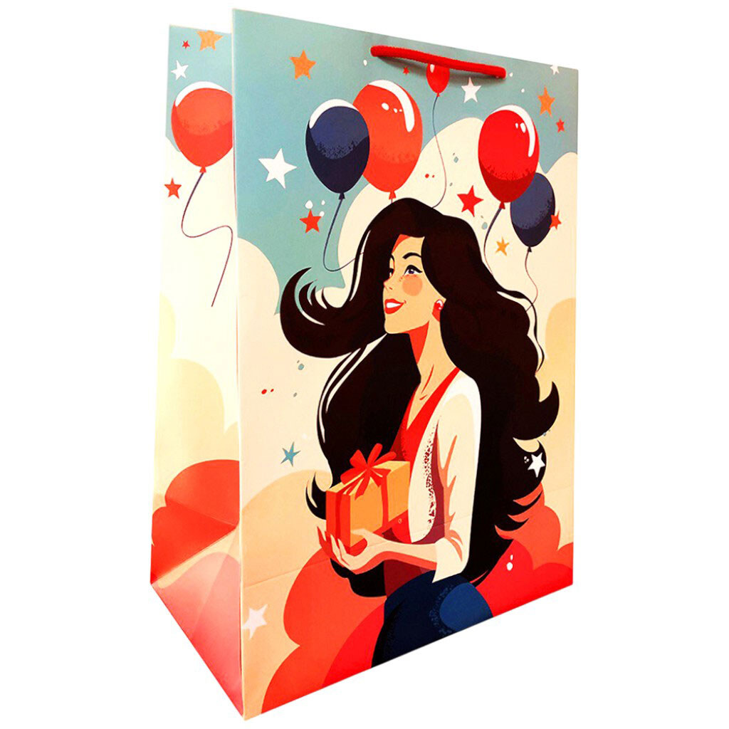 Пакет подарочный бумажный LUX-L в ассортименте. - № 4 Пакет подарочный бумажный LUX-L в ассортименте. - № 4