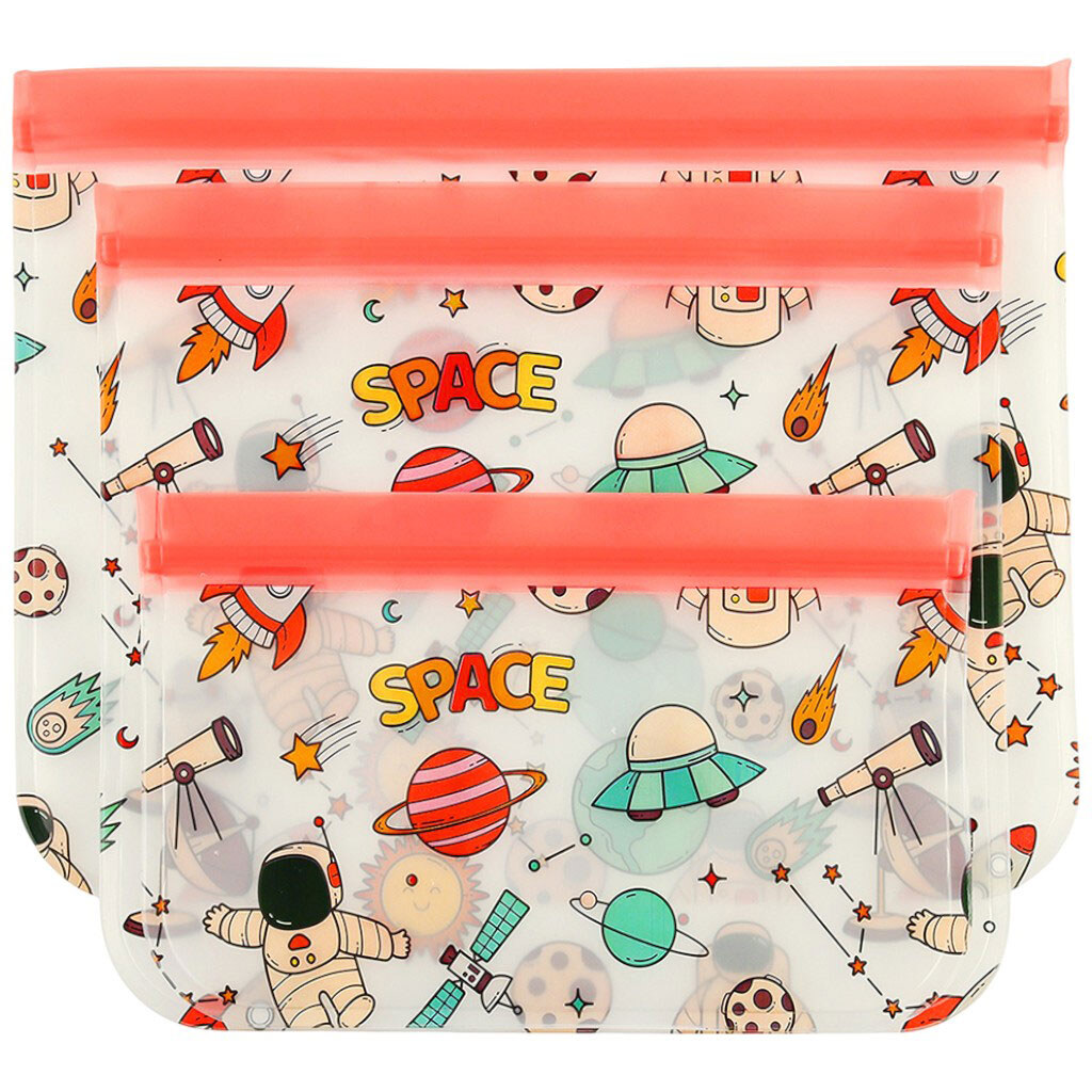 Пакети з zip-застібкою багаторазові Excellent Houseware, 3 шт - № 3 Пакети з zip-застібкою багаторазові Excellent Houseware, 3 шт - № 3