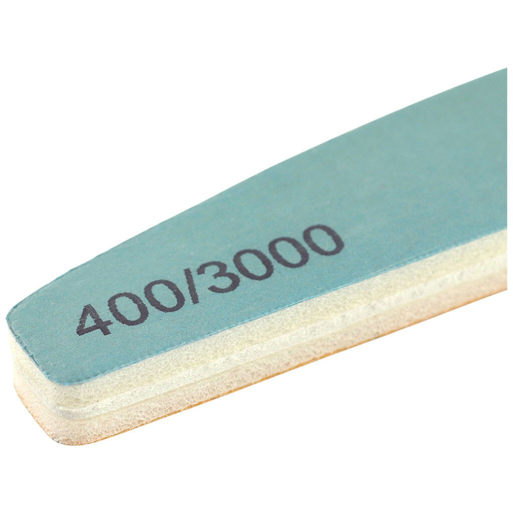 Пилочка-бафф для ногтей на пластиковой основе с пеной купол, 180/240 - № 3 Пилочка-бафф для ногтей на пластиковой основе с пеной купол, 180/240 - № 3