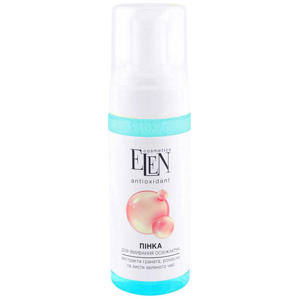 Пінка для вмивання обличчя освіжаюча ELEN cosmetics Antioxidant, 150 мл - № 1 Пінка для вмивання обличчя освіжаюча ELEN cosmetics Antioxidant, 150 мл - № 1