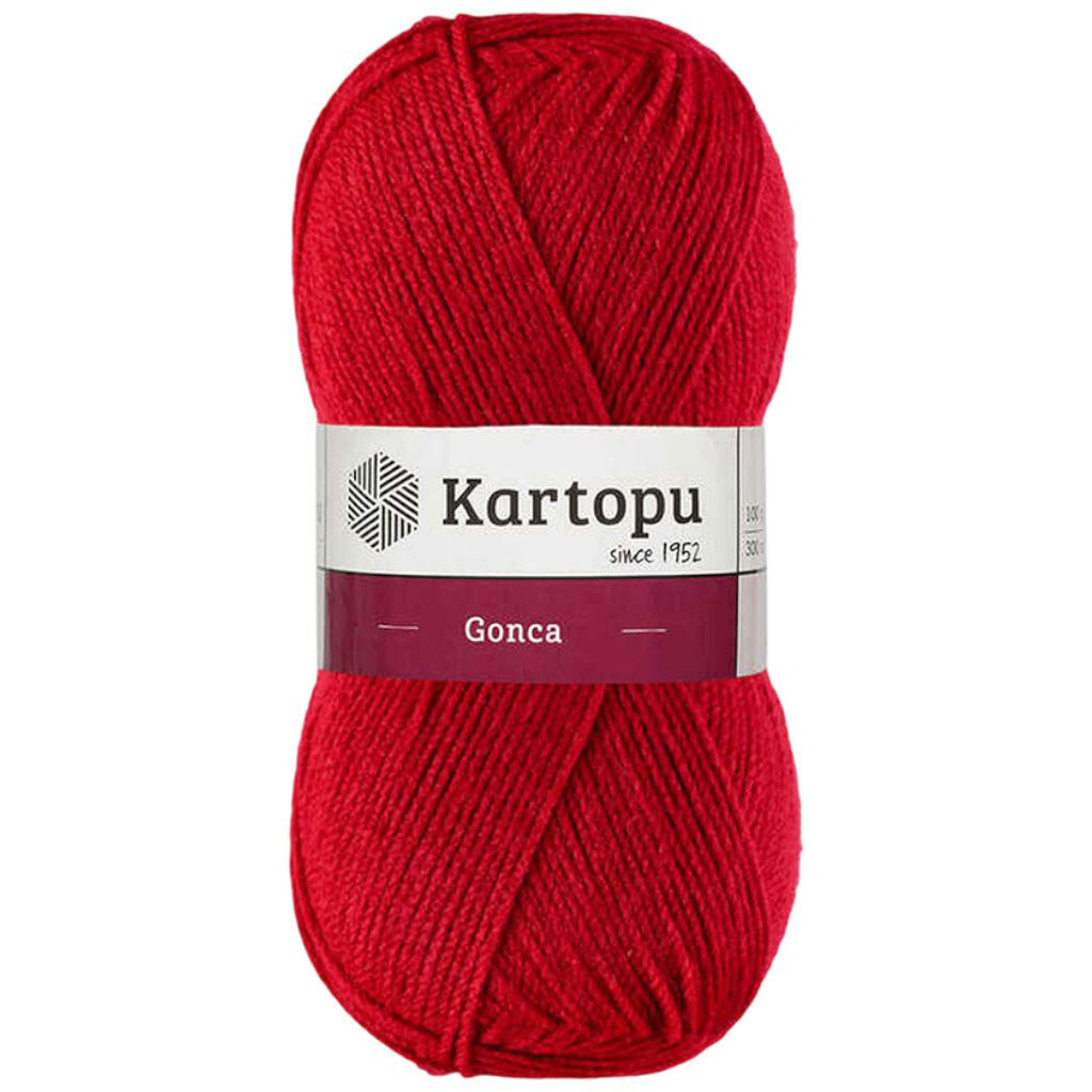 Пряжа 100% акрил Kartopu Gonca Туреччина 100 г, 300 м (К132) - № 1 Пряжа 100% акрил Kartopu Gonca Туреччина 100 г, 300 м (К132) - № 1