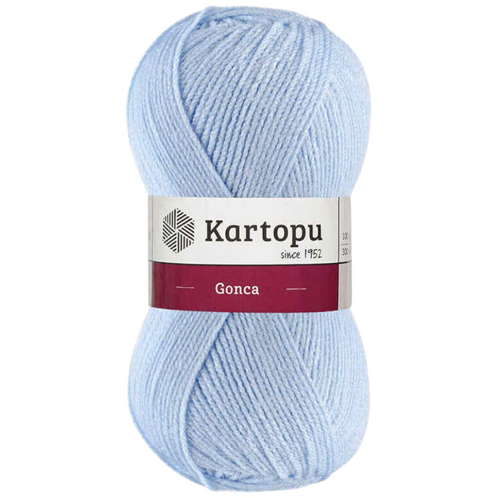 Пряжа 100% акрил Kartopu Gonca Туреччина 100 г, 300 м (К544) - № 1 Пряжа 100% акрил Kartopu Gonca Туреччина 100 г, 300 м (К544) - № 1