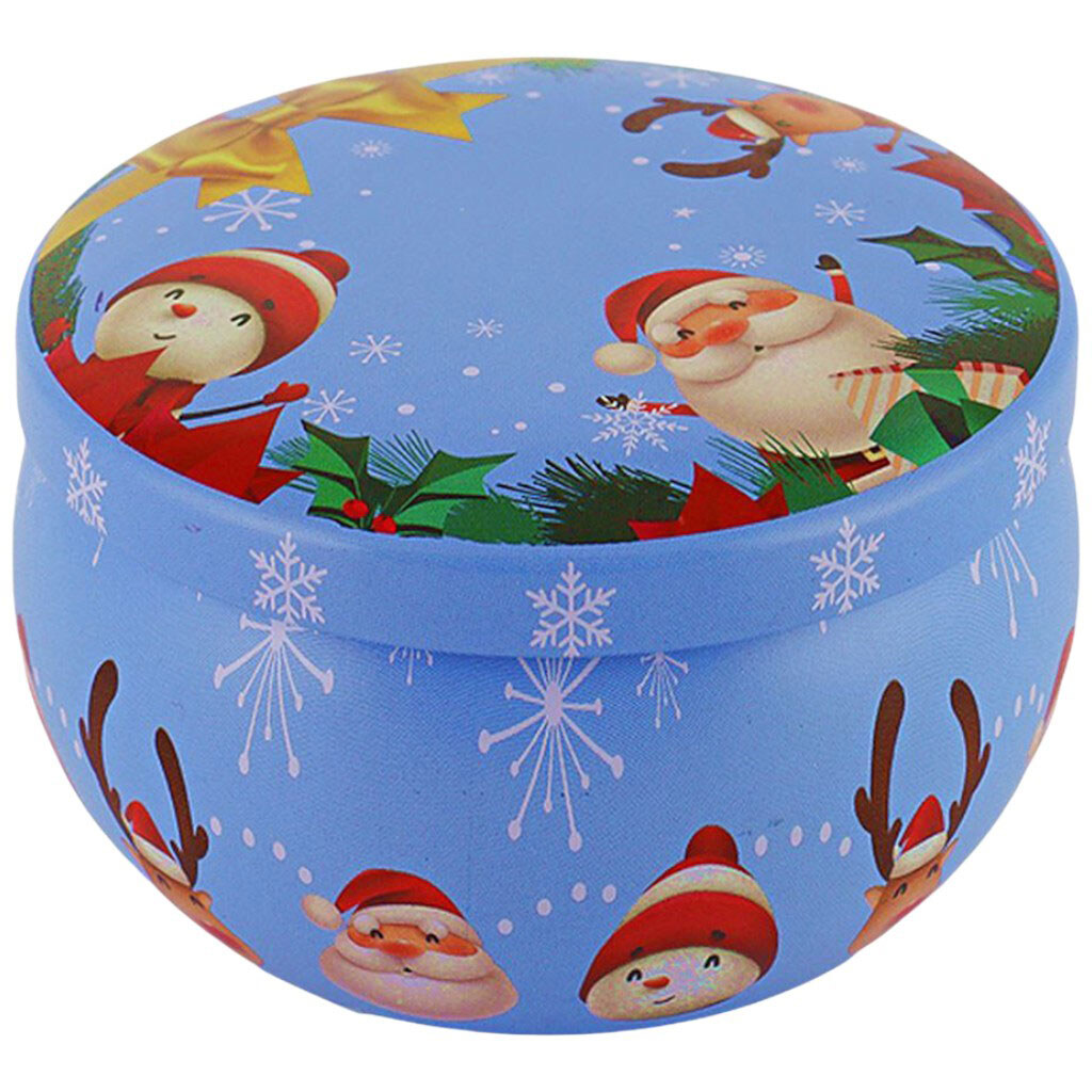 Свічка новорічна в металевій коробці - № 3 Свічка новорічна в металевій коробці - № 3