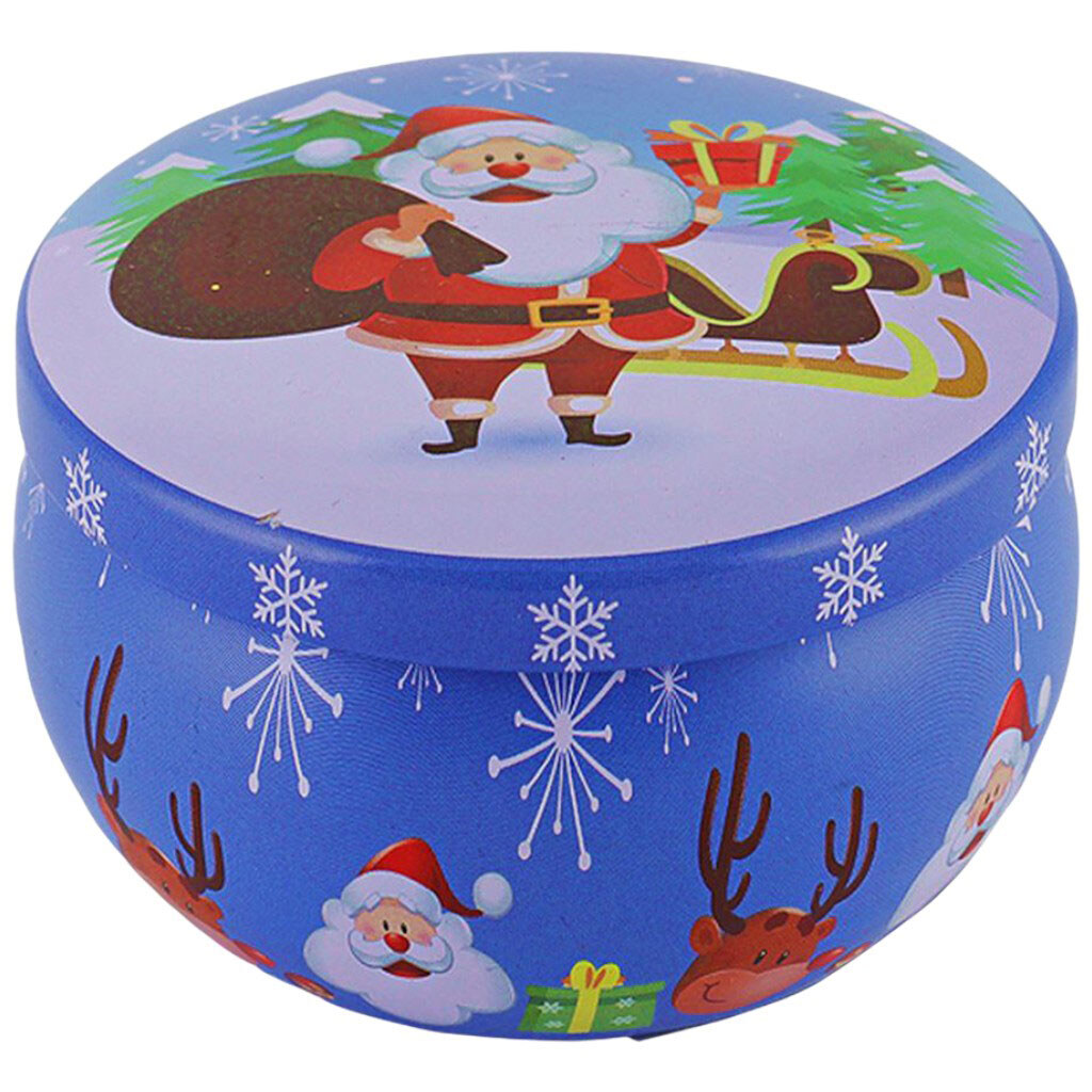 Свічка новорічна в металевій коробці - № 4 Свічка новорічна в металевій коробці - № 4