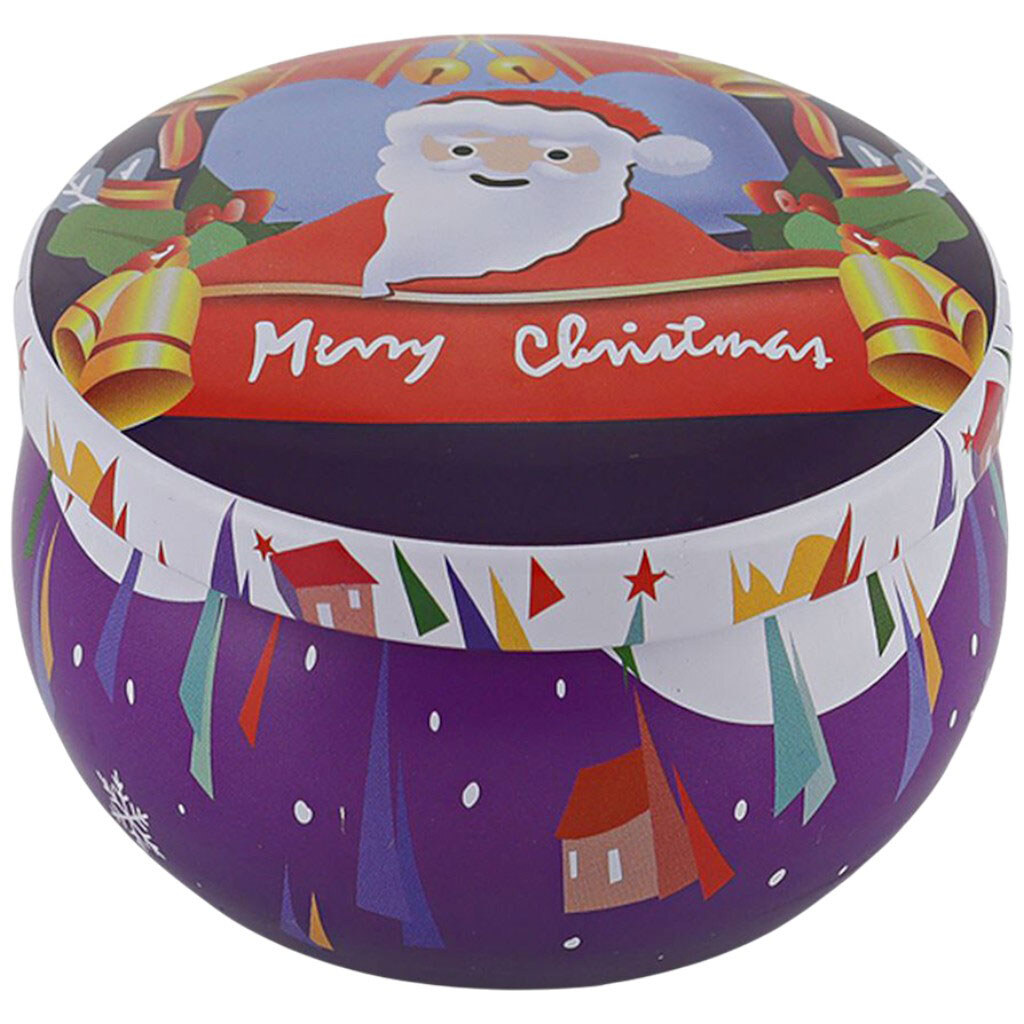 Свічка новорічна в металевій коробці - № 5 Свічка новорічна в металевій коробці - № 5