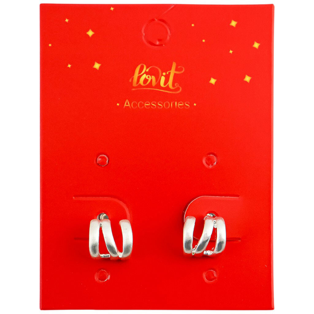 Серьги женские металлические фигурные Lovit - № 1 Серьги женские металлические фигурные Lovit - № 1