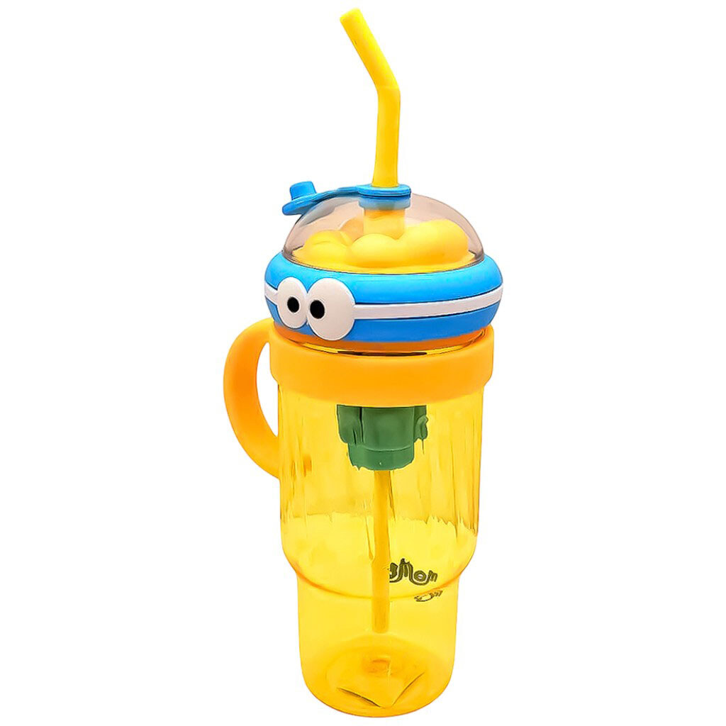 Стакан дитячий фігурний з трубочкою, ручкою, кришкою, 1280 мл - № 2 Стакан дитячий фігурний з трубочкою, ручкою, кришкою, 1280 мл - № 2