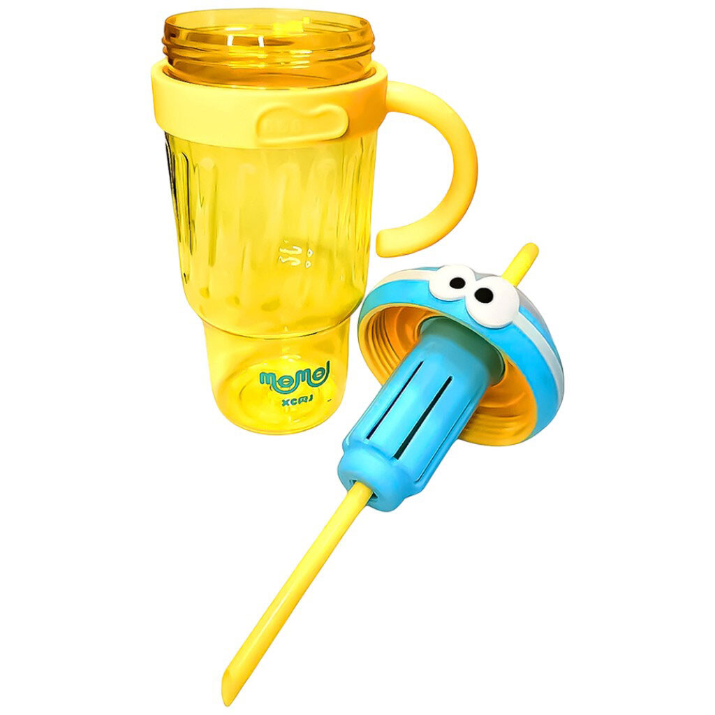 Стакан дитячий фігурний з трубочкою, ручкою, кришкою, 1280 мл - № 4 Стакан дитячий фігурний з трубочкою, ручкою, кришкою, 1280 мл - № 4