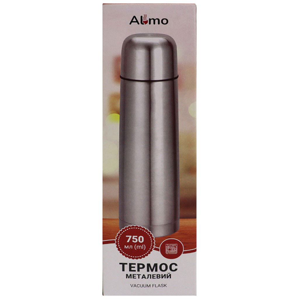 Термос металлический Almo однотонный, 750 мл - № 3 Термос металлический Almo однотонный, 750 мл - № 3