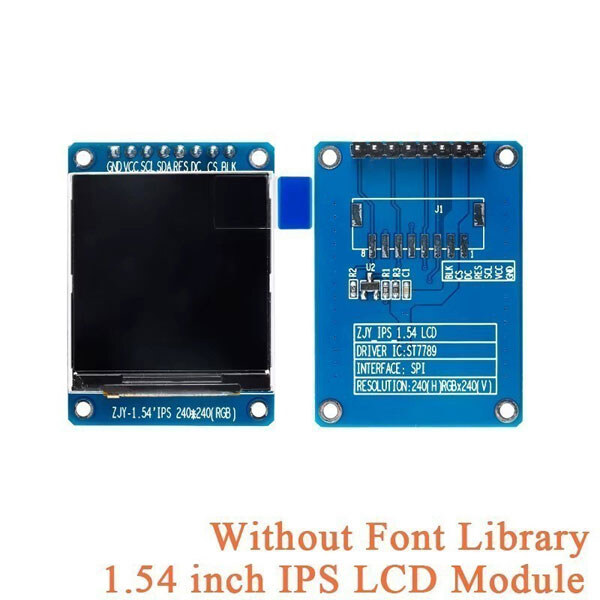 Рідко-кристалічна матриця TFT 1.54inch IPS LCD Module(without Font Library) 240x240 SPI ST7789 - № 1 Рідко-кристалічна матриця TFT 1.54inch IPS LCD Module(without Font Library) 240x240 SPI ST7789 - № 1