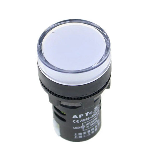 Лампа сигнальна SIGNAL-LAMP-220V-WHITE - № 1 Лампа сигнальна SIGNAL-LAMP-220V-WHITE - № 1