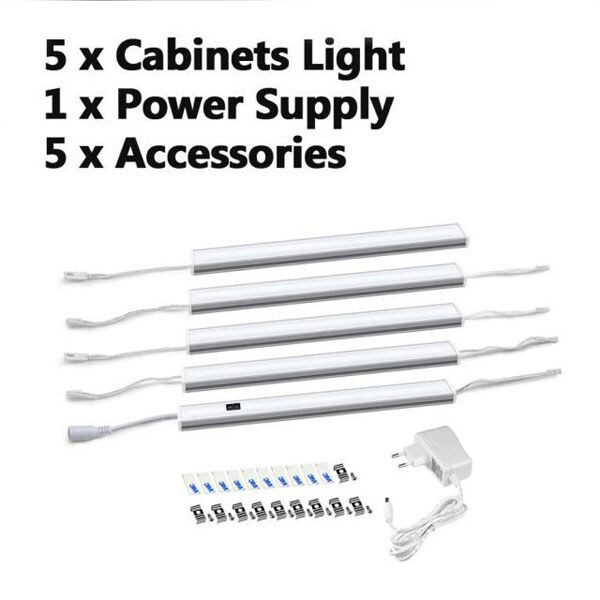 Светодиодная линейка для подсветки интерьера 5xLamp-Motion-White-30 - № 1 Светодиодная линейка для подсветки интерьера 5xLamp-Motion-White-30 - № 1