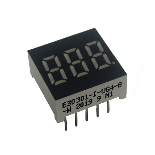 Светодиодный индикатор трехсимвольный E30301-I-UG4-8-W - № 1 Светодиодный индикатор трехсимвольный E30301-I-UG4-8-W - № 1