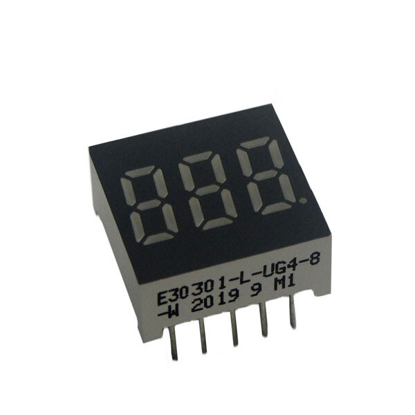 Светодиодный индикатор трехсимвольный E30301-L-UG4-8-W - № 1 Светодиодный индикатор трехсимвольный E30301-L-UG4-8-W - № 1