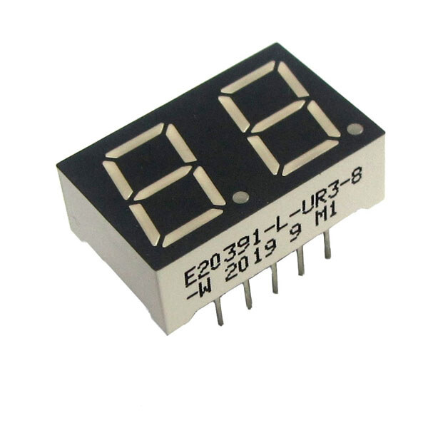 Светодиодный индикатор двухсимвольный E20391-L-UR3-8-W - № 1 Светодиодный индикатор двухсимвольный E20391-L-UR3-8-W - № 1
