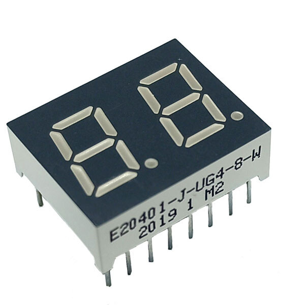 Светодиодный индикатор двухсимвольный E20401-J-UG4-8-W - № 1 Светодиодный индикатор двухсимвольный E20401-J-UG4-8-W - № 1
