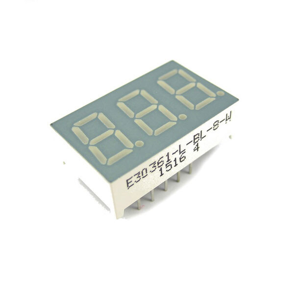 Светодиодный индикатор трехсимвольный E30361-L-BL-8-W - № 1 Светодиодный индикатор трехсимвольный E30361-L-BL-8-W - № 1