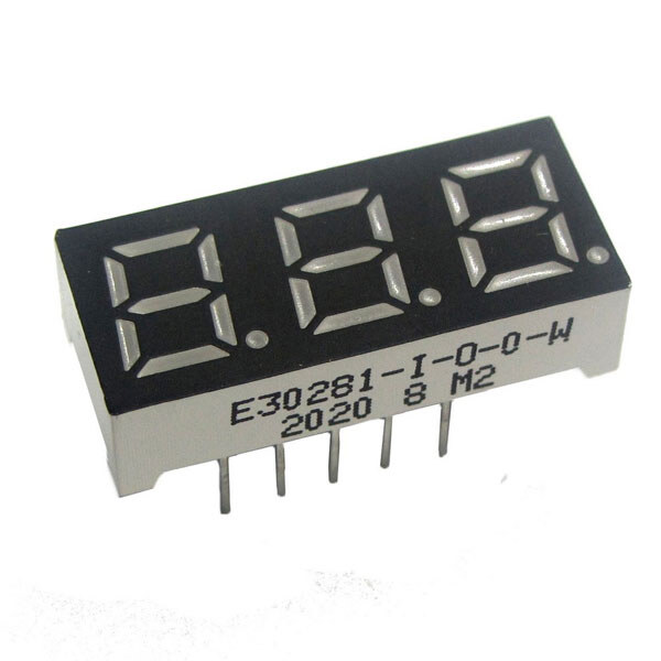 Светодиодный индикатор трехсимвольный E30281-I-O-0-W - № 1 Светодиодный индикатор трехсимвольный E30281-I-O-0-W - № 1