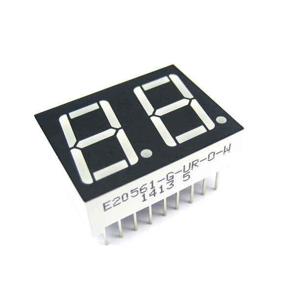 Светодиодный индикатор двухсимвольный E20561-G-UR-0-W - № 1 Светодиодный индикатор двухсимвольный E20561-G-UR-0-W - № 1