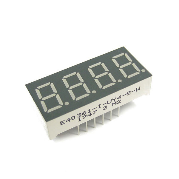 Светодиодный индикатор четырехсимвольный E40361-I-UY4-8-W - № 1 Светодиодный индикатор четырехсимвольный E40361-I-UY4-8-W - № 1